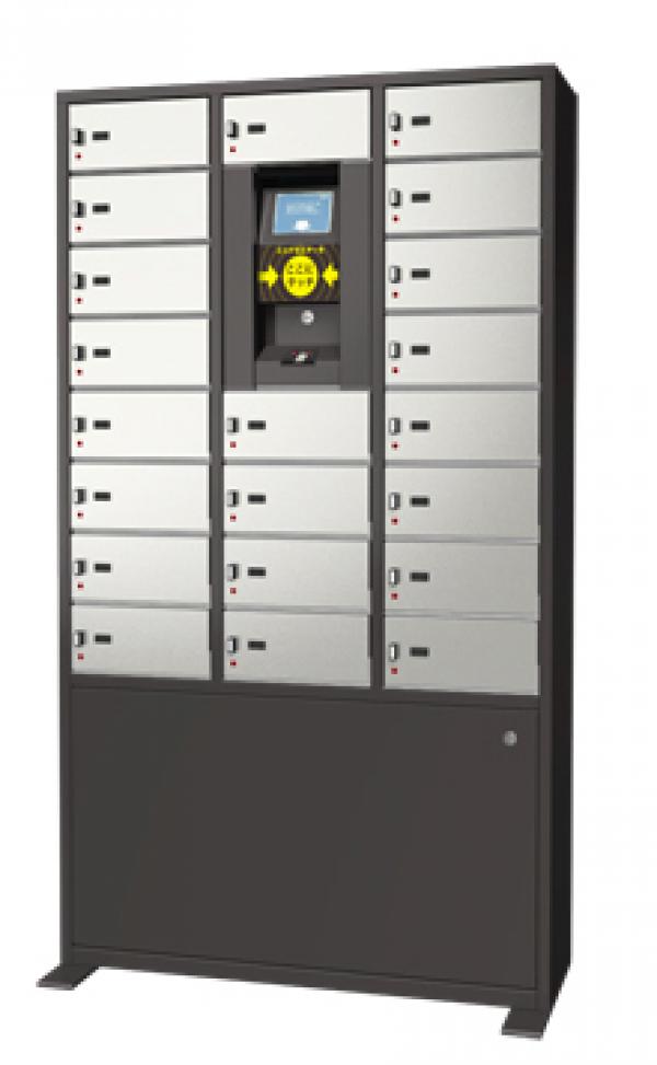 アルファロッカーシステム 貴重品保管ボックス（21扉） 指紋照合+ICカード FB-21BM-FP 129kg_1